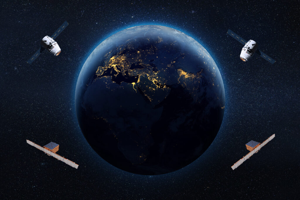 Mbryonics, Ltd. Collaborates in the European OPTIMAS Project for Cybersecure Communications in Free Space 5 satellites lowearth orbit elements this image furnished by nasa